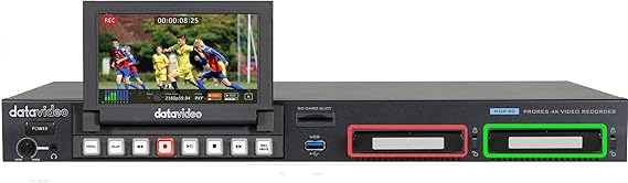 Datavideo HDR-90 ProRes 4K Video Recorder, 1U Rackmountable