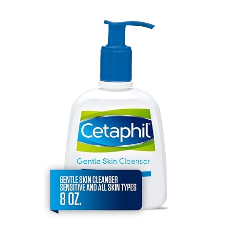 Cetaphil Gentle Skin Cleanser for All Skin Types, Face Wash for Sensitive Skin, 8-oz. Bottle