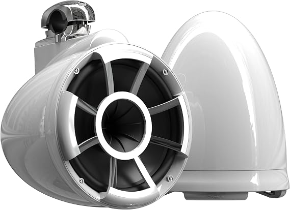 Wet Sounds Rev 10 B-FC SS V2 10" Black Marine Tower Speakers Fixed
