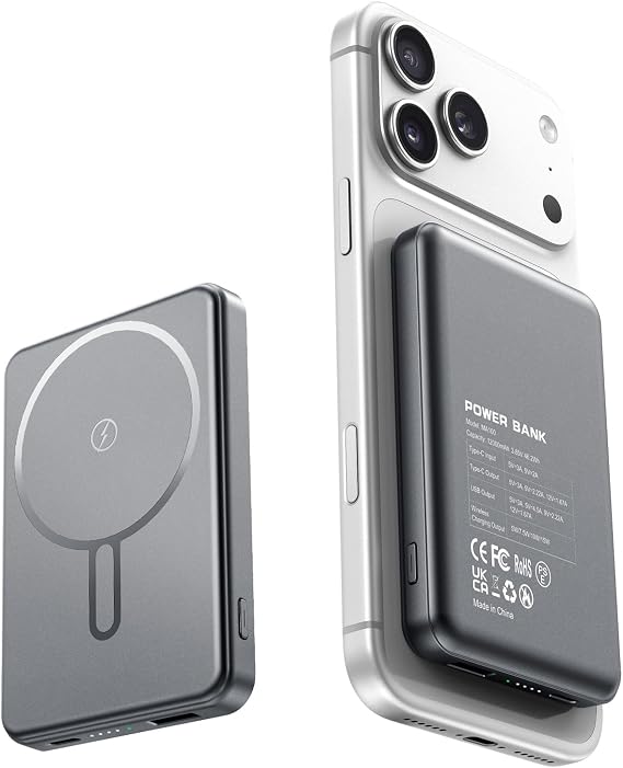 for Magsafe Portable Charger 10000mAh Magnetic Power Bank Battery Pack