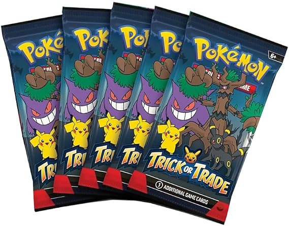 Pokemon Trick or Trade (3 Kart) Güçlendirici Paketi - 2024 Serisi - x5 Lot - Cosmos Folyoya Özel