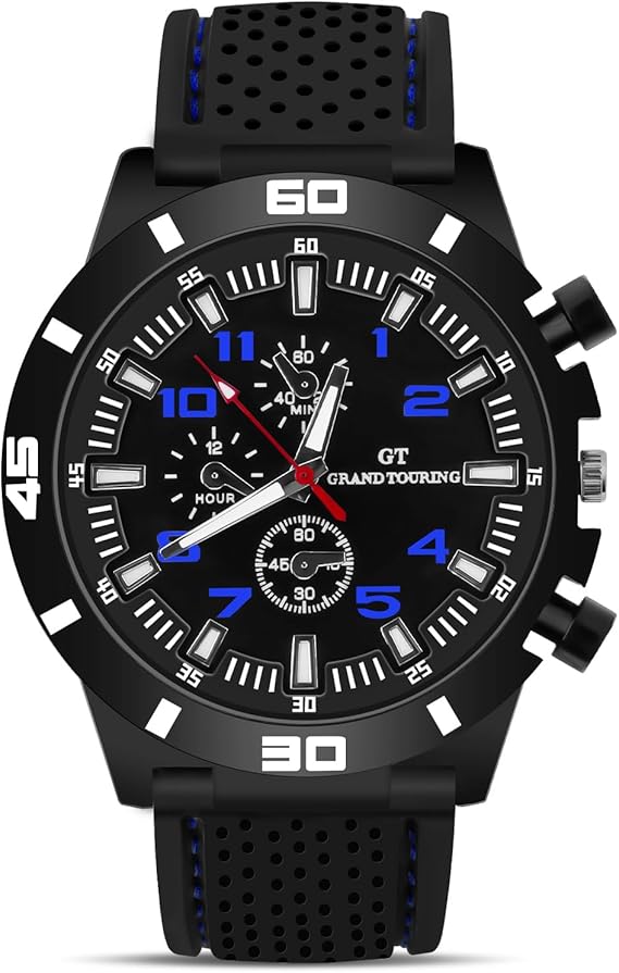 OFFCUP Mens Watches, 50MM Silicone Watch, Analog Quartz Gents Watch