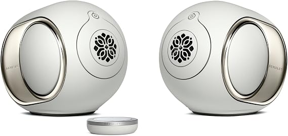 Devialet - Phantom Ultimate 98 dB - 2 Speakers with Remote - Light Pearl