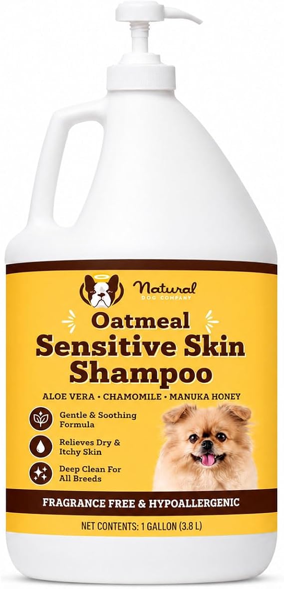 Natural Dog Company Sensitive Skin Dog Shampoo Gallon 128 oz