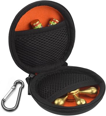 Geekria Fidget Spinner Case, Hard Shell Protective Carrying Case, Holds 2 Finger Spinner Toys, Fits Triangle, Circle and Other Shapes, Soft Lining for Protection