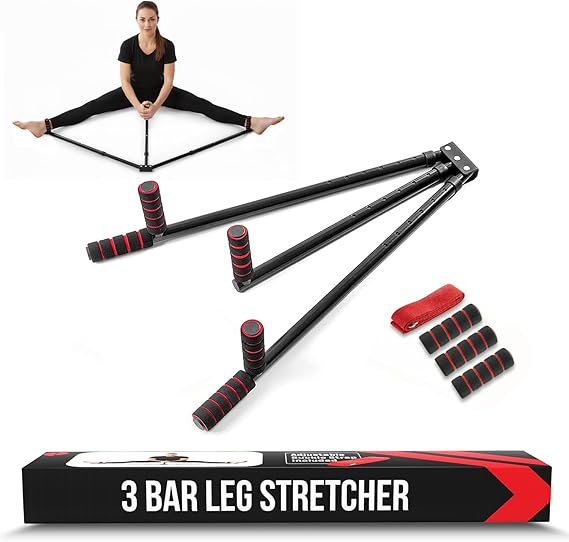 Split Machine for Flexibility with Trainer APP Adjustable 3 Bar Leg Stretcher to Boosts Range of Motion, Leg and Groin Flexibility with Split Stretcher Machine Timer, for Martial Arts, MMA, Yoga