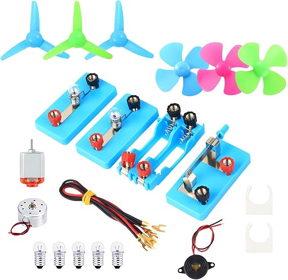 DC Electric Motor Circuit Kit for Kids, STEM Science Learning Educational