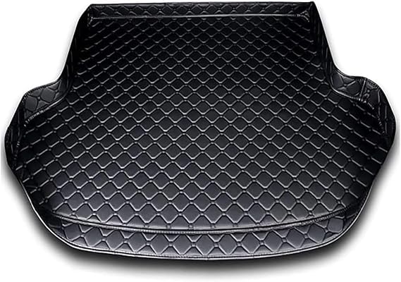 Car Rear Trunk Mat for Renault Clio IV Hatchback 2012-2019,Leather Boot Cargo Liner,Guard Tray Interior Liners Floor Mats Protective Pads,A/Black