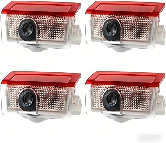 4Pcs Car Door Projector Lights for Mercedes - HD LED Original Logo Welcome Light, Compatible with A/B/C/E/M/ML/G/GL/GLA/GLE/GLS Series