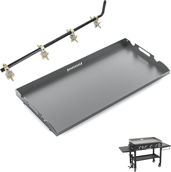 36 Inch Griddle Top Burner and Control Valve with Gas Rail Kits for Blackstone 36" Flat Top Griddle 1560 1554