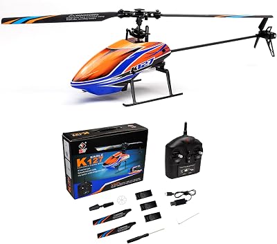 WLtoys XK K127 RC Helicopter Remote Control Helicopter, Altitude Hold, One Key Take OffLanding, Hobby RC Helicopters for Kids Boys Mens and Beginners
