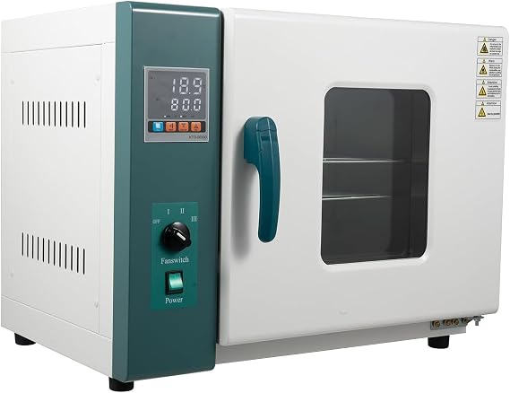Digital Forced Air Convection Drying Oven 110V/220V 50Hz Curing Oven Temperature Control, Adjustable Fan, Kiln, RT-300C, Large Capacity Heating Oven for Industrial and Lab,20L-600W