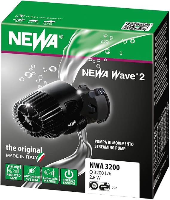 Newa Wave Pump Circulation Pump for Aquariums, 3200 l/h (845gph)