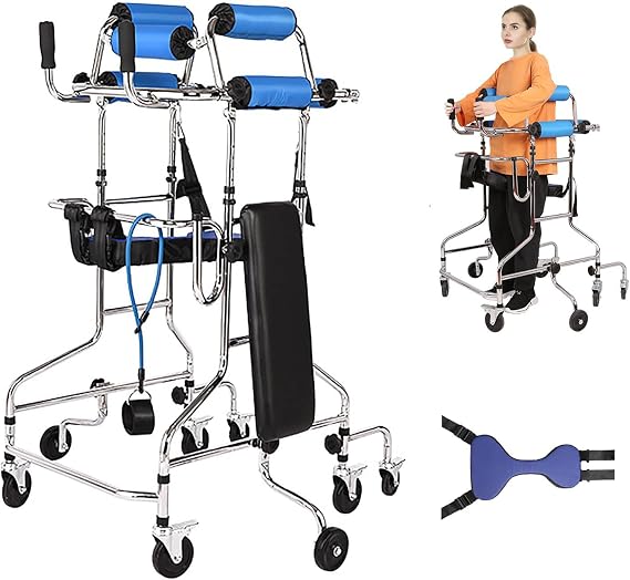 Adult Standing Walker for 58"-71" Users, Adjustable Height Standing Frame