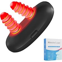 Red Light Nasal Therapy Device, Portable RespiRelief Nasal Red Light Therapy, Rechargeable Infrared Nose Soothing Device for Dry Nose & Sinus Comfort