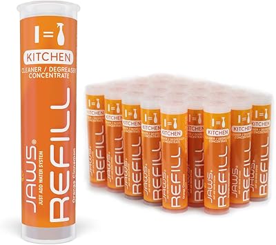 JAWS Kitchen Cleaner Refill Pods. Box of 24. Refillable Cleaning Supplies.