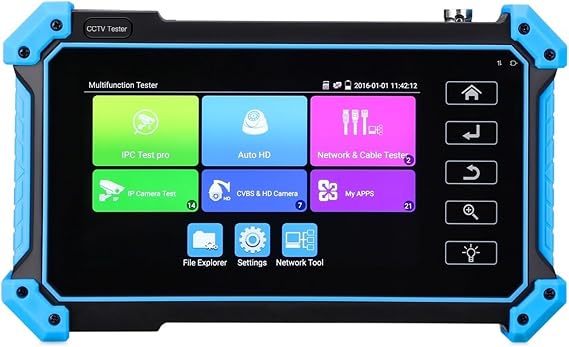 CCTV Test Monitor 5.4 Inch Touch Screen 4K CCTV IP Camera Tester 8MP AHD CVI TVI CVBS HD Display Video Monitor IPS IPC Tester Tool(Color:IPC-5100 Plus)