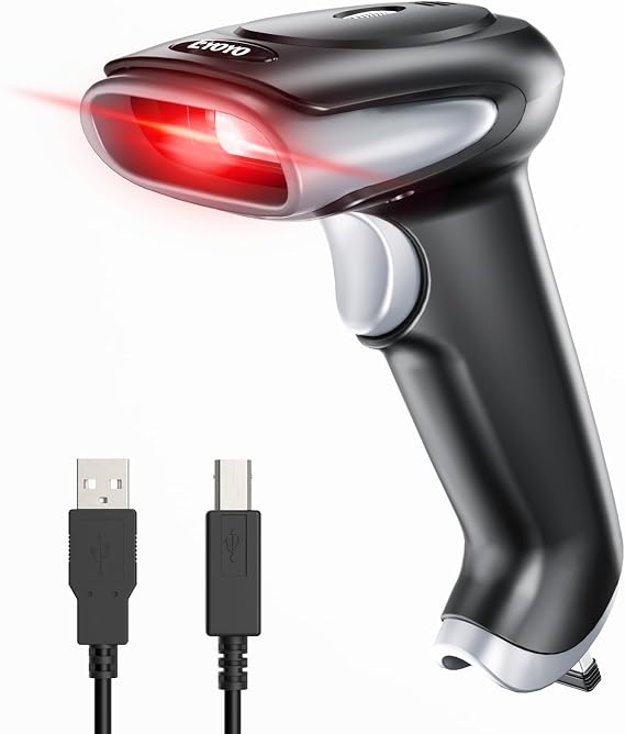Eyoyo 1D 2D Barcode Scanner Wireless Bluetooth Handheld Cordless