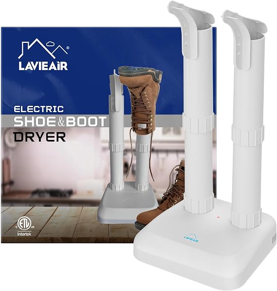 LAVIEAIR Silent Boot Dryer for Work Boots Sneakers, No Heat Shoe Dryer