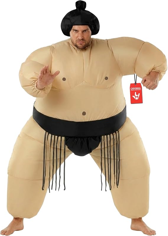 Morph, Sumo Wrestler Inflatable Costume, Halloween Costumes for Adults