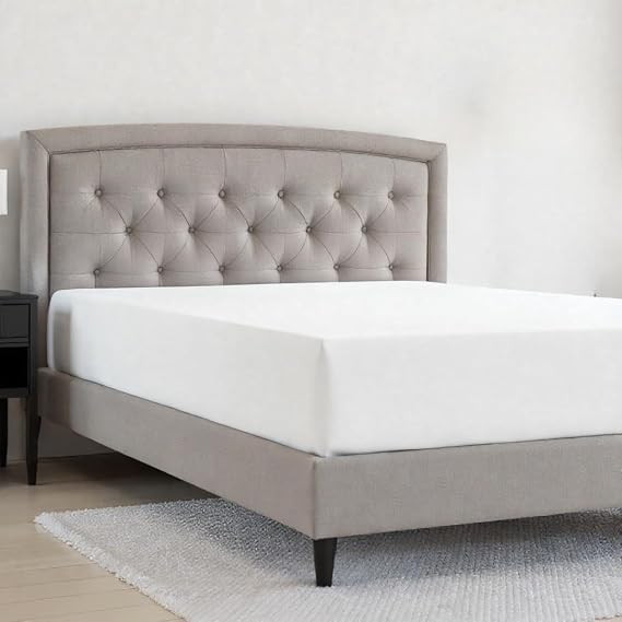 Egyptian Cotton Twin Size Fitted Sheet White, 800 Thread Count Sateen Weave, 18 Inch Deep Pocket Bottom Sheet, Soft, Breathable & Cooling Fitted Sheet Only (Twin, White)