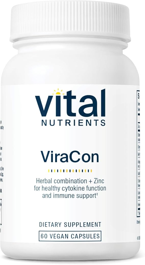 Vital Nutrients ViraCon, 60 Capsules | Immune Support* with Zinc, Elderberry, Licorice Root Extract & More, Formulated without Gluten, Dairy, Soy, Non-GMO, Vegan
