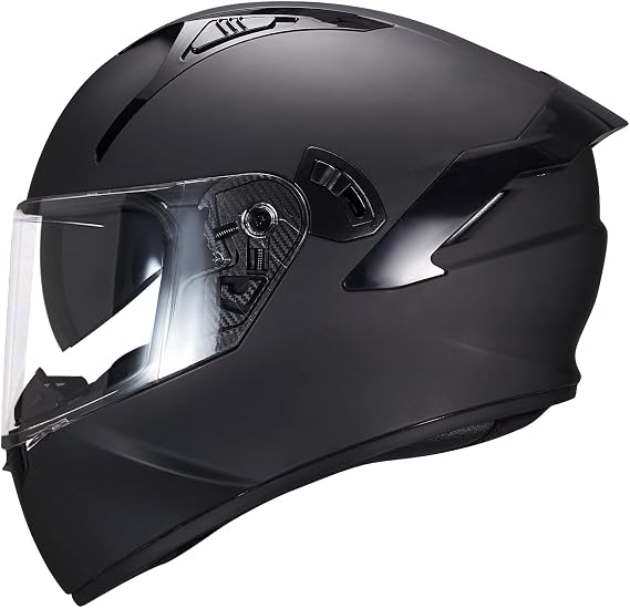 VCOROS Full Face Dual Visor Motorcycle Helmet X9 DOT Approved for Adults | Inner sun visor, ABS shell and EPS, vents, washable liner, quick release buckle and comfortable fit for street riding