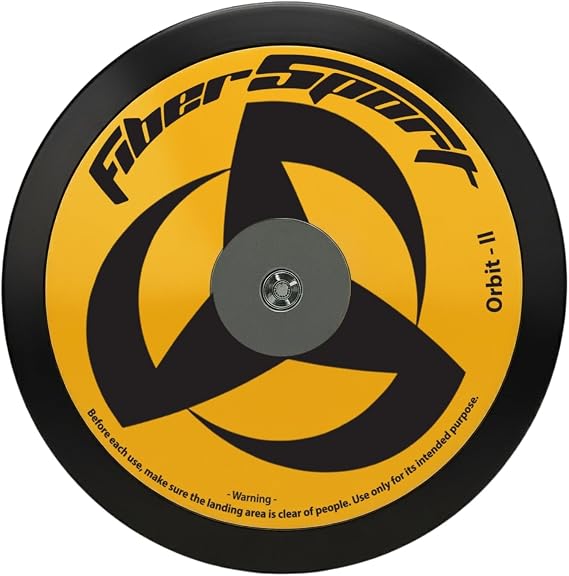Discus, Orbit-II (Two) 2 Kg Discus, Low-Spin Discus 2k 78% Black Rim, 150FT-210Ft-65M