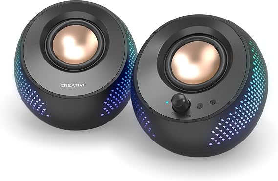 Creative Pebble X USB-C 2.0 Computer Speakers with Bluetooth 5.3 and RGB