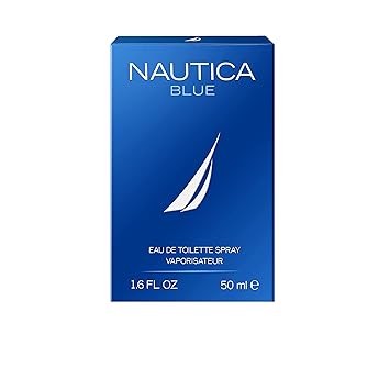 Nautica Blue Eau de Toilette 1.6 fl oz (Pack of 1), Notes of Basil, Jasmine, and Cedarwood, Men's Fragrance, Long Lasting, Everyday Fragrance, Travel Size