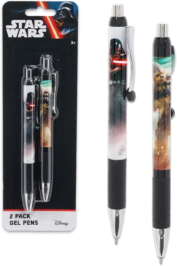 Star Wars Ballpoint Pen Set - 2 Pack of Pens for Kids, Adults