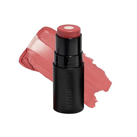 Nudestix Nudies Matte + Glow Core Dual-Core Cream Blush Stick with Matte Color & Radiant Glow Balm for Cheeks, Eyes & Lips | With Ceramides, Peptides & Vitamin E
