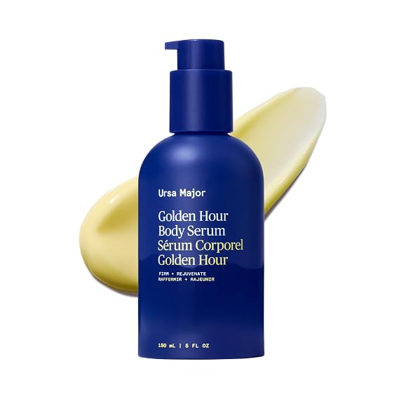 Ursa Major Golden Hour Body Serum | Firms, Smooths & Revitalizes Skins Appearance | Hydrates and Moisturizes | Evens Tone and Texture | Vegan, Cruelty-Free, Non-Toxic | 5 ounce