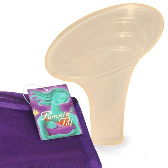 Pumpin' Pal Breast Pump Flanges Set Large with Mesh Parts Bag for Medela, Hygeia, Lansinoh. Sizes M, L, and XL Pairs - Set Does not fit in Spectra Flanges