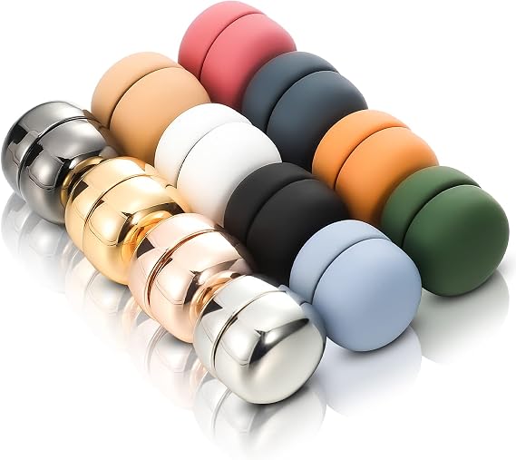 Juinte 12 Pieces Hijab Magnets Scarf Pins Strongest Colorful Multi-use Round Commercial Hijab Magnets for Women Pinless Strong Scarf Pins for Women Scarves Costume