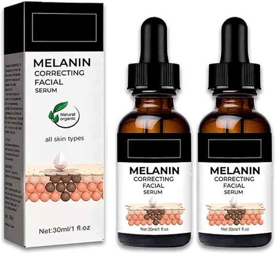 Melanin Correcting Facial Serum, Dark Spot Remover for Face and Body, Vitamin C Serum for Face, Dark Spot Corrector for Women and Men 2PCS