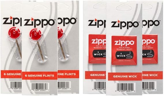 Zippo 3w3f Flint/Wick Co-Pack, One Size