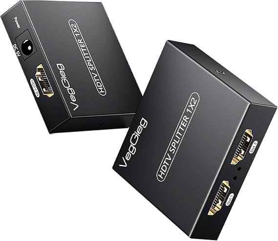 Veggieg 4K 30Hz 1 Giriş 2 Çıkış HDMI Splitter Görüntü Ayırıcı Bölücü Adaptör