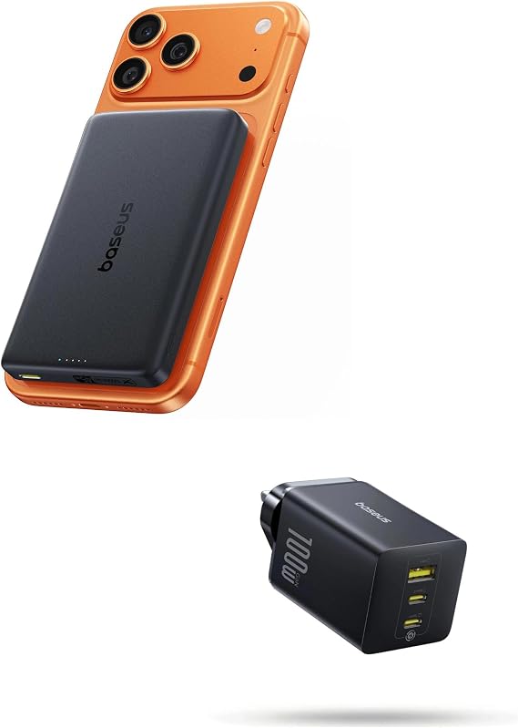 Baseus PicoGo AM52 Power Bank+100W USB C Charger Plug
