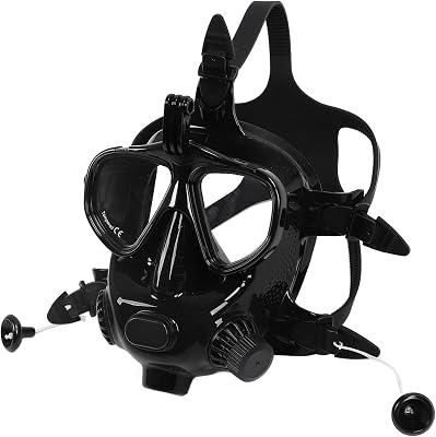 VBESTLIFE Mini Scuba Tank with Snorkel Mask, 1L Inflatable Diving Tank with Full Face Diving Mask Diving Air Tank Suits for Recreational Snorkeling Shallow Diving