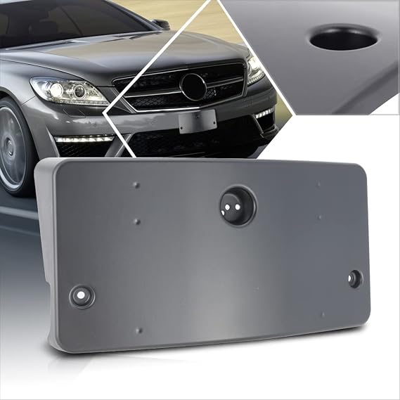 [1 Pack] Car Front License Plate Frames Bracket Tag Holder Compatible with 12-14 Mercedes-Benz Cl63 Amg,Matte Black