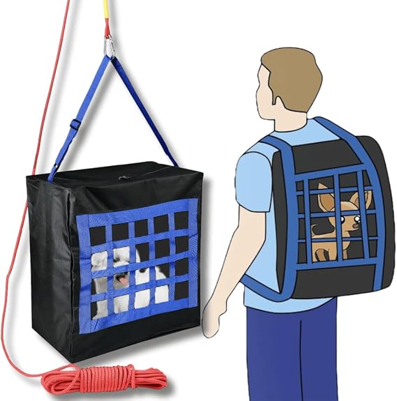 Emergency Pet Evacuation Bag Small up to 50 Pound, Pet Carrier