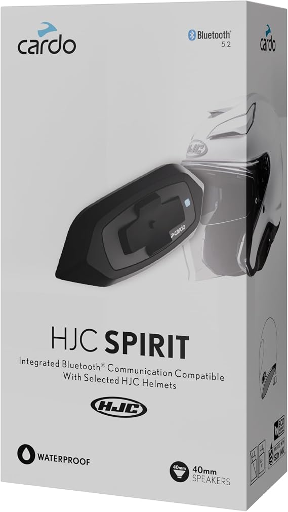 Cardo HJC-SPIRIT - A Simple And Durable Solution Focused On Essential Features And Everyday Reliability. Relevant HJC Helmets: RPHA (31,60,71,71c,91,91c) i (71,91) f (31,71,71c)