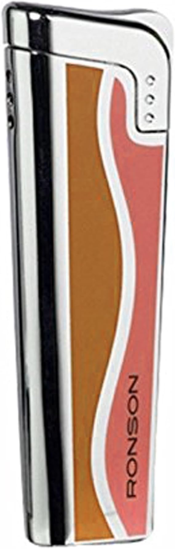 Ronson Emily Turbo Flame Gas lighter, Peach, ron10883