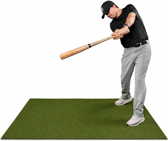 Proball Baseball Stance Mat Foam-Backed Green Turf