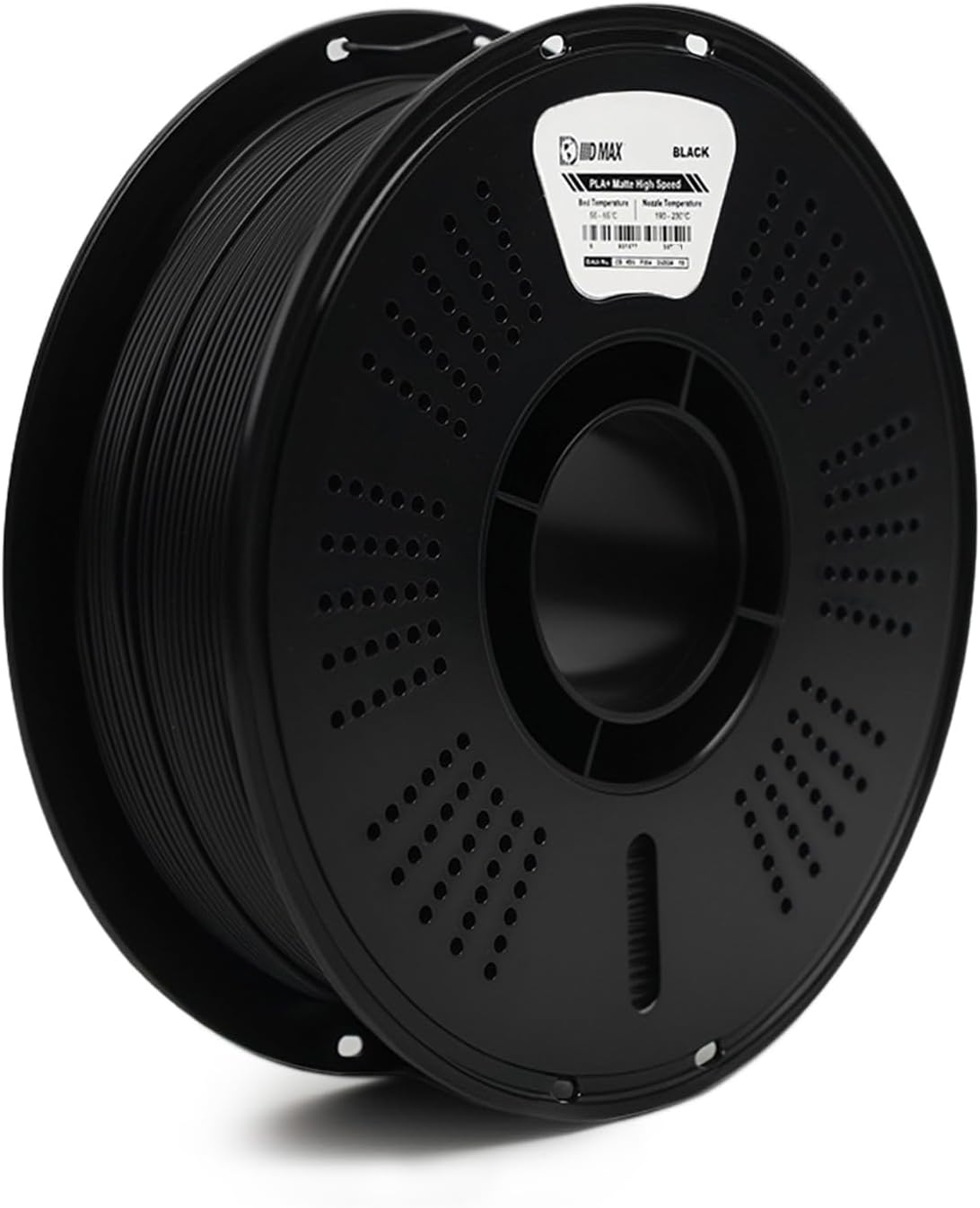 HS PLA Plus Filament Black, 1.75mm 3D Printer PLA Filament, 1Kg2.2lb Spool of 3D Printing Filament PLA with Dimensional Accuracy - 0.03mm, Fits Most FDM Printers, Made in USA