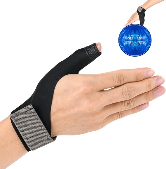 Cosmos Bowling Thumb Grip Sleeve Elastic Thumb Guard Protective Support Glove Bowling Accessory Glove for Bowler Sport Exercise Workout