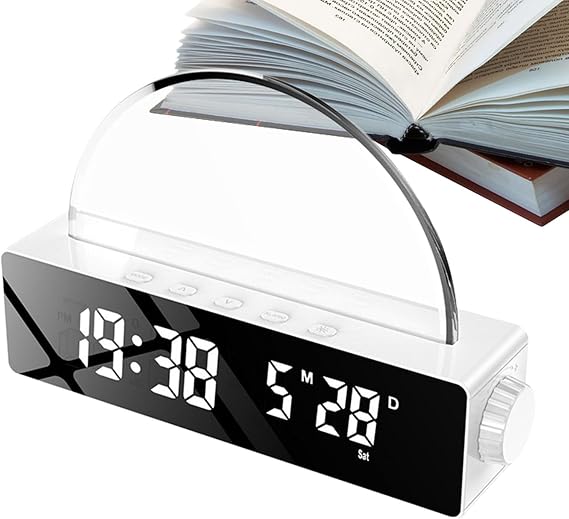 Wake Up Light Sunrise Alarm Clock - Sunrise Light Clock, Natural Sounds Alarm | Fm Radio, 7 Color Night, Sleep Aid for Heavy Sleepers, Kids, Teens, Bedroom Decoration, User-Friendly Interface​