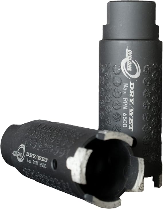 1-1/4" Cyclone Dry T-Type Diamond Core Bit with Side Protection