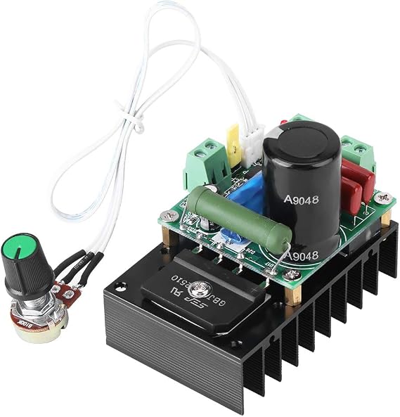 DC Brushless Motor Controller, 15-160V DC 12-110V AC 5A Motor Regulator Control Module High Power Motor Controller Driver Board for 12 v-110v ac /15-160 vc